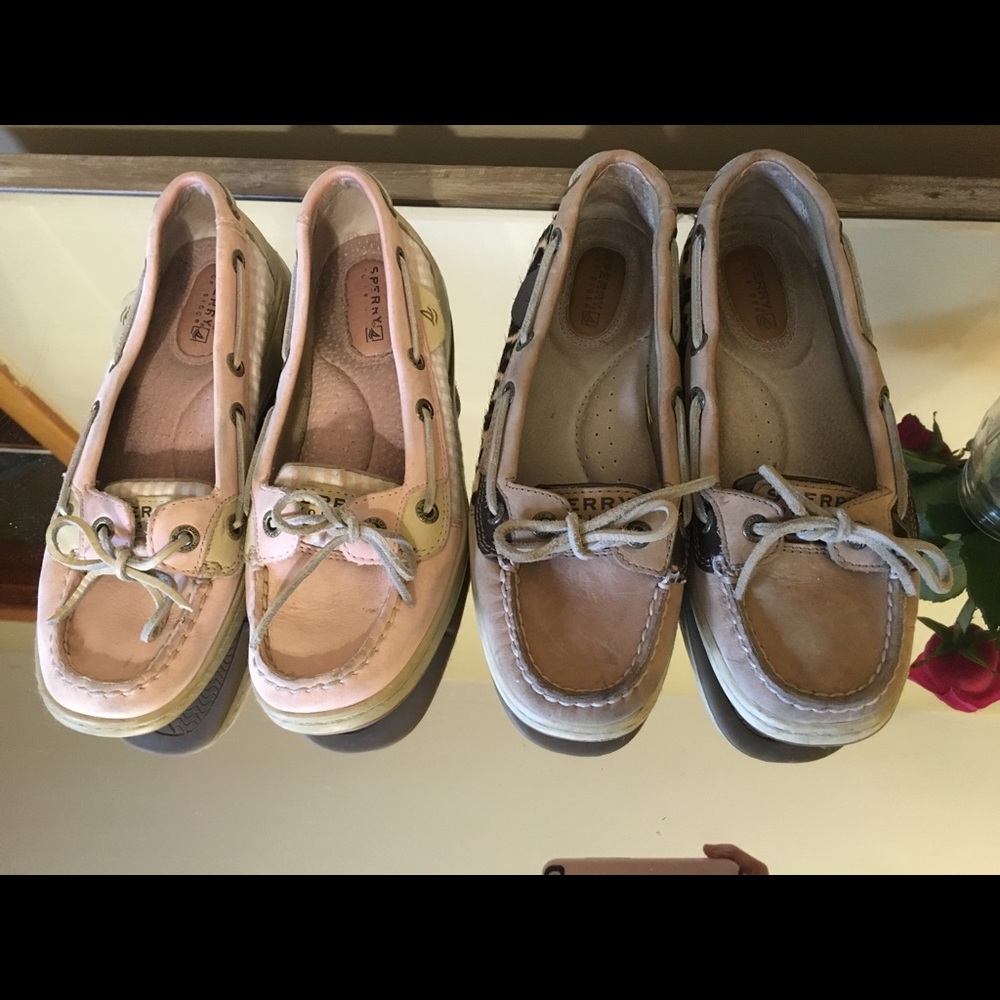 Sperry loafers -Cheetah print SIZE:6,Pink SIZE:5.5